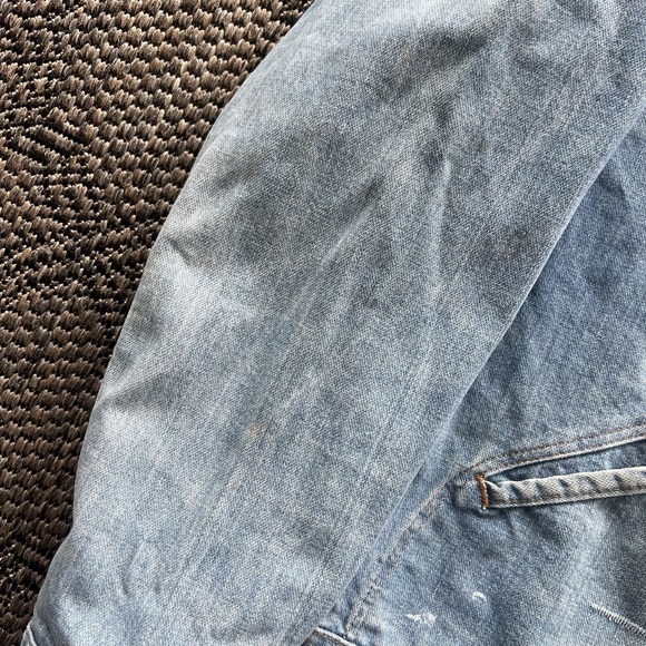 Vintage Blue Bell Maverick Jacket Adult 46 Blue Light Wash Trucker Denim 70s - Picture 7 of 14